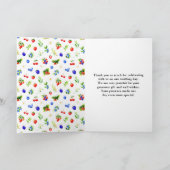 Summer Mixed Berries Wedding Dankeskarte (Innenseite)