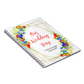 Summer Mixed Berries Wedding Planner Notizblock (Rechte Seite)
