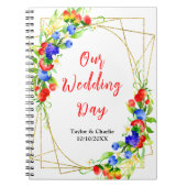 Summer Mixed Berries Wedding Planner Notizblock (Vorderseite)