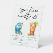 Summer Mocktails Blue Hawaiian Arnold Palmer Sockelschild (Vorderseite)