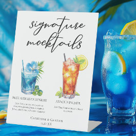 Summer Mocktails Blue Hawaiian Arnold Palmer Sockelschild