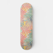 Summer Monstera Palm Jungle 1 Skateboard (Vorderseite)