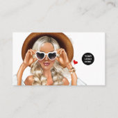 Summer Mood Fashion Event Planner Business Card Visitenkarte (Vorderseite)