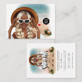 Summer Mood Fashion Event Planner Business Card Visitenkarte