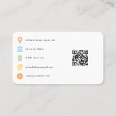 Summer Mood Fashion Event Planner QR Code Visitenkarte (Rückseite)