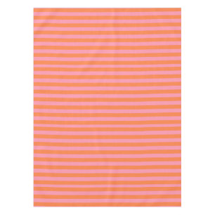 Summer Mood Orange Pink Lines Tableclout Tischdecke