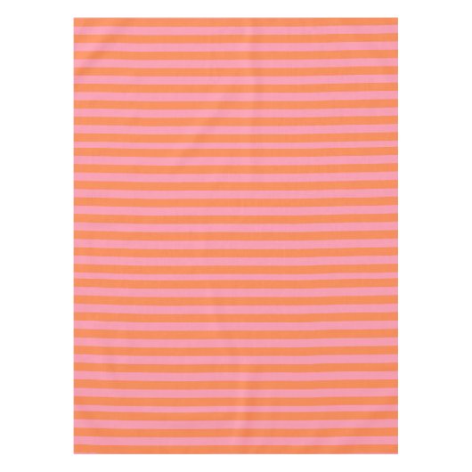 Summer Mood Orange Pink Lines Tableclout Tischdecke (Vorderseite)