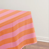 Summer Mood Orange Pink Lines Tableclout Tischdecke (Beispiel)
