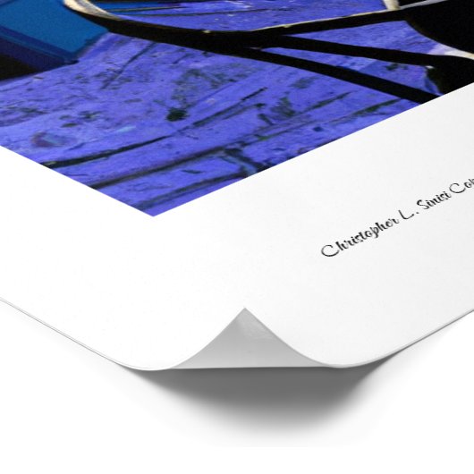 Summer Moonlight Starry Sky Poster (Ecke)