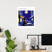 Summer Moonlight Starry Sky Poster (Heimbüro)