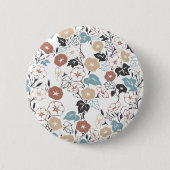 Summer Morning Glory Garden Button (Vorderseite)