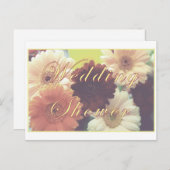 Summer Morning Polterabend Daisy PostCard Postkarte (Vorne/Hinten)