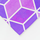 Summer Mosaic: Watercolor Cube Fusion Fleecedecke (Ecke)