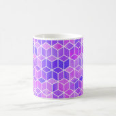 Summer Mosaic: Watercolor Cube Fusion Kaffeetasse (Mittel)