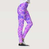 Summer Mosaic: Watercolor Cube Fusion Leggings (Rechts)