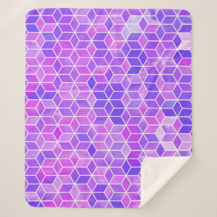 Summer Mosaic: Watercolor Cube Fusion Sherpadecke