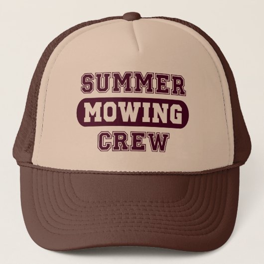 Summer Mowing Crew Trucker Hat Truckerkappe (Vorderseite)
