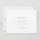 Summer Multicolor Wildblume Bridesmaid Vorschlag Mitteilungskarte (Rückseite)