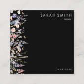 Summer Multicolor Wildblume Florist QR Code Quadratische Visitenkarte (Vorderseite)