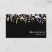 Summer Multicolor Wildblume Formal Retro Visitenkarte (Vorderseite)