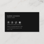 Summer Multicolor Wildblume Gardener & Florist Visitenkarte (Rückseite)