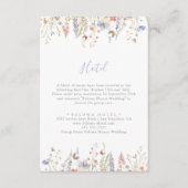 Summer Multicolor Wildblume Hotel Begleitkarte (Vorderseite)