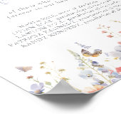 Summer Multicolor Wildblume im Zeichen des Gedächt Poster (Ecke)