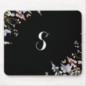 Summer Multicolor Wildblume Monogram Simple Mousepad (Vorne)