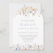 Summer Multicolor Wildblume Nuestra Boda Wedding Einladung (Vorderseite)