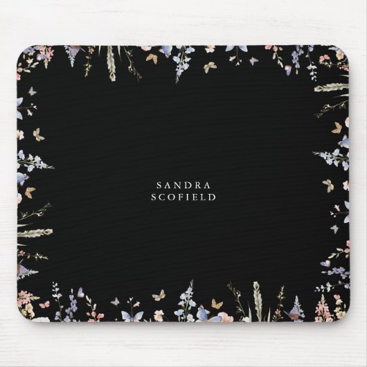 Summer Multicolor Wildblume Personalisiert Einfach Mousepad (Vorne)