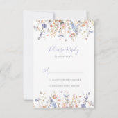 Summer Multicolor Wildblume UAWG RSVP Karte (Vorderseite)