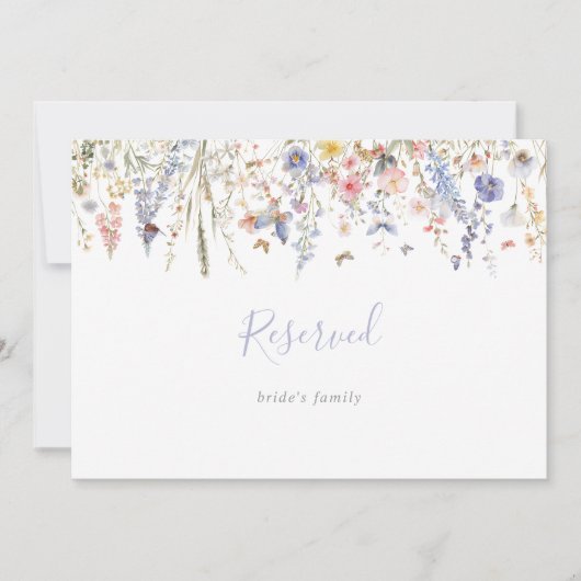 Summer Multicolor Wildblume Wedding Reserviert Sig (Vorderseite)