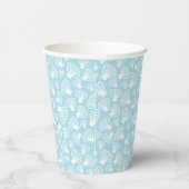 Summer Muschel Pattern Pappbecher (Rechts)