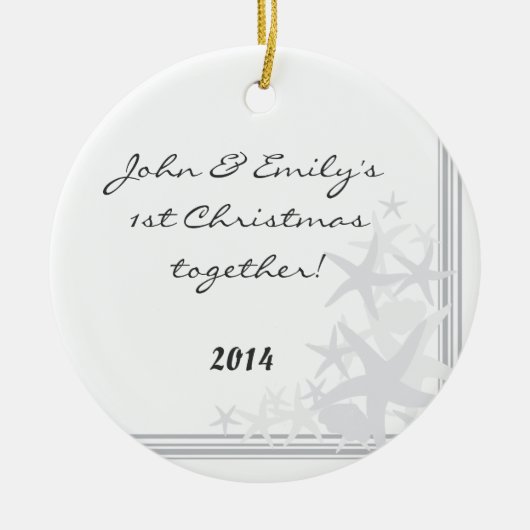 Summer Muscheln Beach Personalisiert Name Ornament (Vorne)