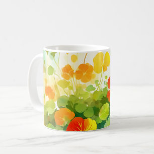 Summer Nasturtium Floral Kaffeetasse