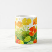 Summer Nasturtium Floral Kaffeetasse (Mittel)