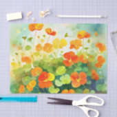 Summer Nasturtium Floral Seidenpapier (Handwerk)