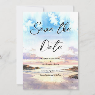 Summer Nature Beach Hochzeit Save The Date