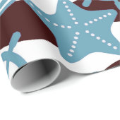 Summer Nautic Pattern Geschenkpapier (Rolleneckpunkt)