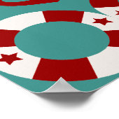 Summer Nautic Theme Anchors Segelboote Helms Poster (Ecke)