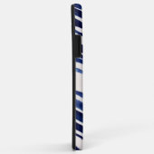 Summer Navy Blue Boat Populäre Stripes Collection Case-Mate iPhone Hülle (Hinten/Rechts)