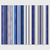 Summer Navy Blue Boot Trendy Stripes Collection Geschenkpapier (Flach)