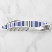 Summer Navy Blue Boot Trendy Stripes Collection Kellnermesser (Rückseite)