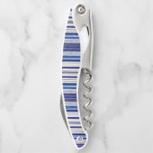 Summer Navy Blue Boot Trendy Stripes Collection Kellnermesser (Rückseite)