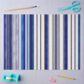 Summer Navy Blue Boot Trendy Stripes Collection Seidenpapier (Basteln)
