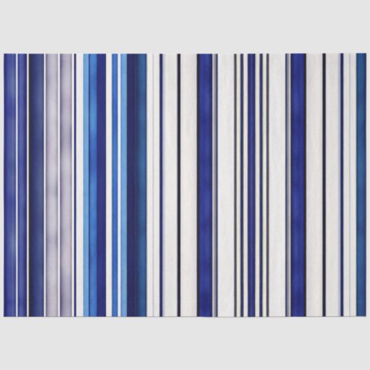 Summer Navy Blue Boot Trendy Stripes Collection Seidenpapier (Vorderseite)