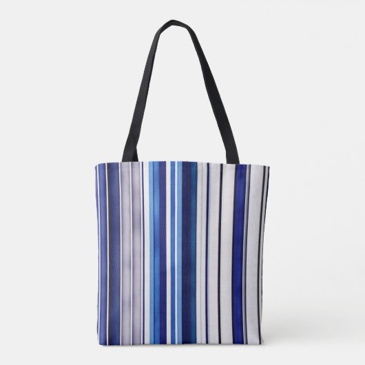 Summer Navy Blue Boot Trendy Stripes Collection Tasche (Rückseite)