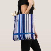 Summer Navy Blue Boot Trendy Stripes Collection Tasche (Von Nahem)