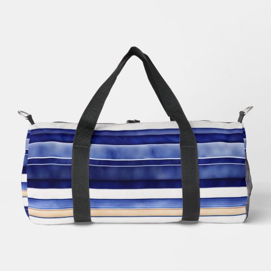Summer Navy Blue Modern Bootstrip Collection Duffle Bag (Vorderseite)