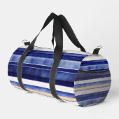 Summer Navy Blue Modern Bootstrip Collection Duffle Bag (Rechte Ecke)